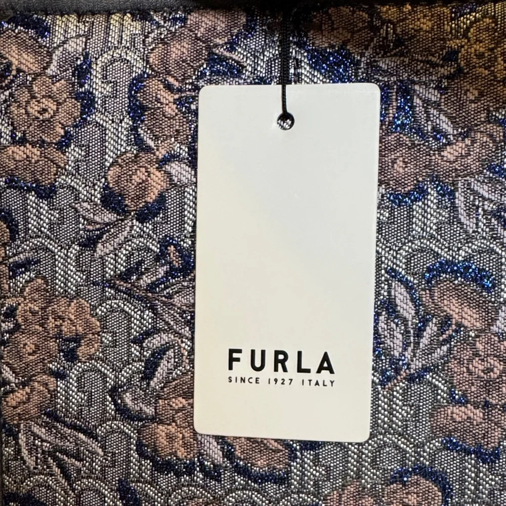 Furla Authentic Opportunity Tote Rare Floral Crossbody Strap & Dustbag NWT